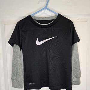 Nike DRI-FIT 3t Long Sleeve Gray Shirt